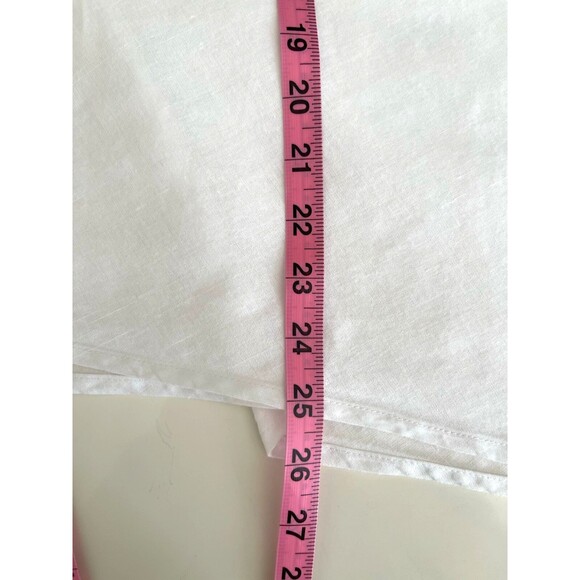 Vintage 100% Linen Tunic Top Sz L Cowl Neck Oversized Artsy Minimalist Lagenlook - Picture 10 of 13